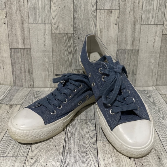 Loft women’s blue denim lace up fashion sneakers size 7 - Picture 2 of 7